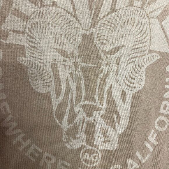 AG Adriano Goldschmied T-Shirt M Ram Graphic Crew Ringer Tee Grunge Skater NEW - Picture 9 of 11